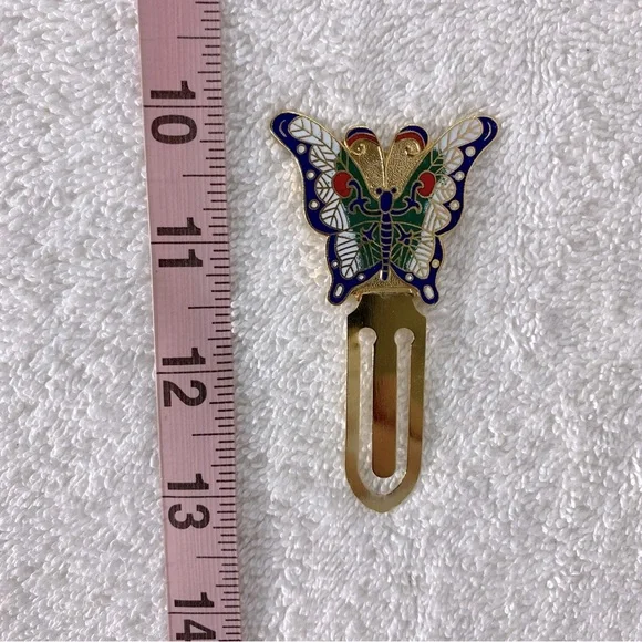 5/$35 Vintage Colourful Metal Butterfly Bookmark - Picture 3 of 7